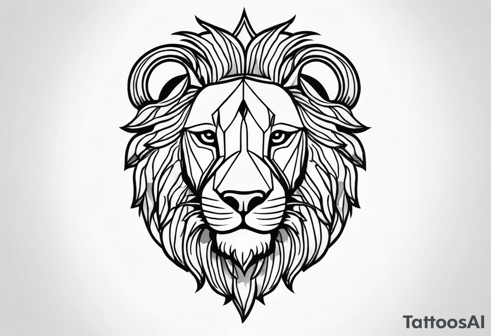 Tattoo of a lions head tattoo idea