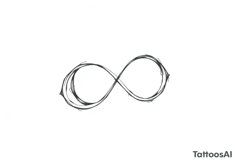 Infinity loop as sketch tattoo idea