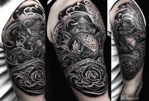 extreme tissue pain on elbow tattoo idea