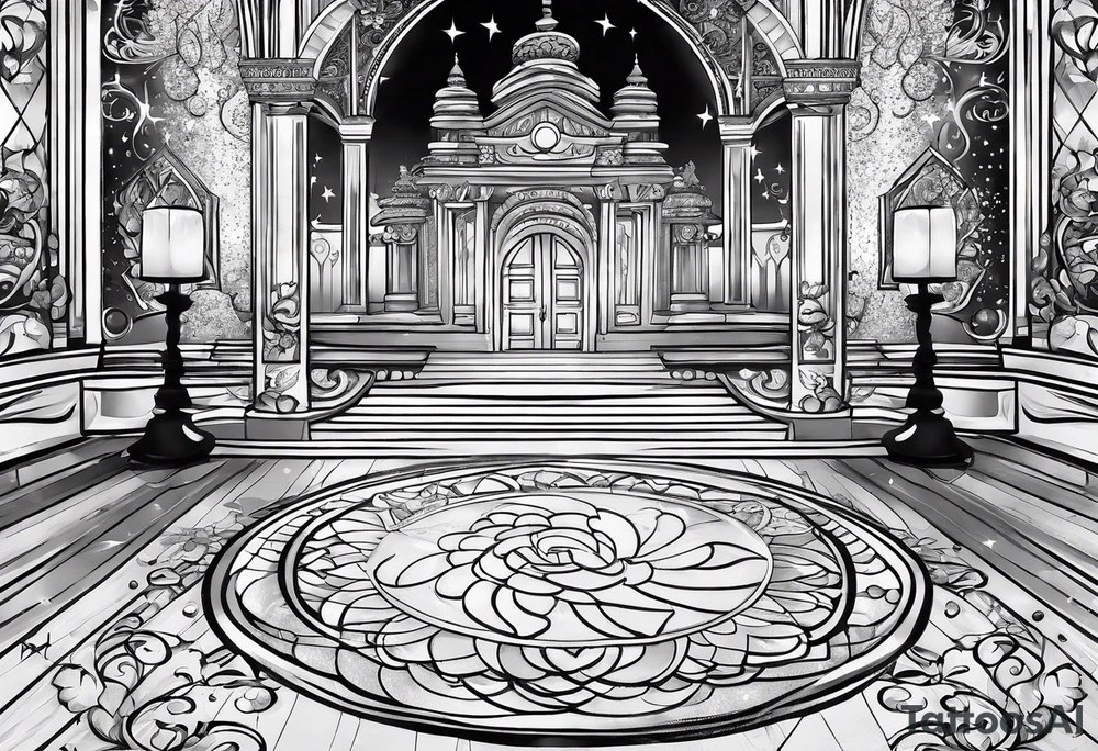 There’s glitter on the floor after the party tattoo idea