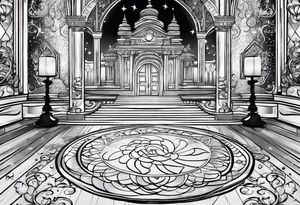 There’s glitter on the floor after the party tattoo idea