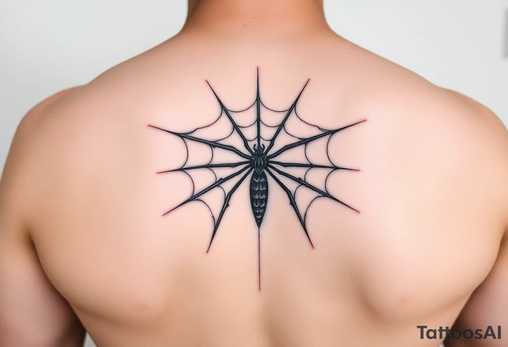 spiderweb tattoo idea