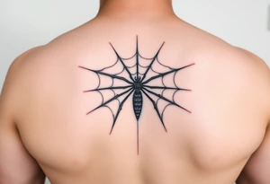 spiderweb tattoo idea