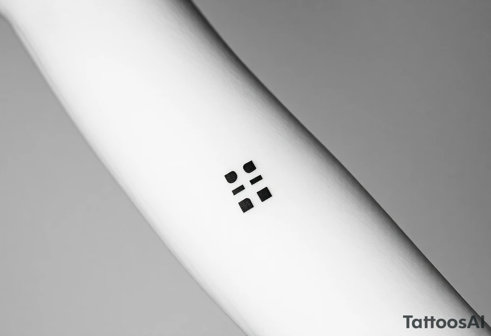 A small ";" symbol tattoo idea