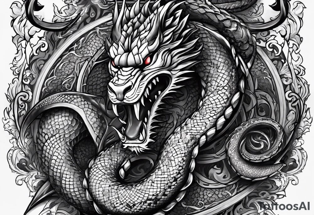 tread on serpents and scorpions, and over all the power of the enemy: and nothing shall by any means hurt you tattoo idea