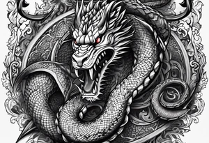 tread on serpents and scorpions, and over all the power of the enemy: and nothing shall by any means hurt you tattoo idea