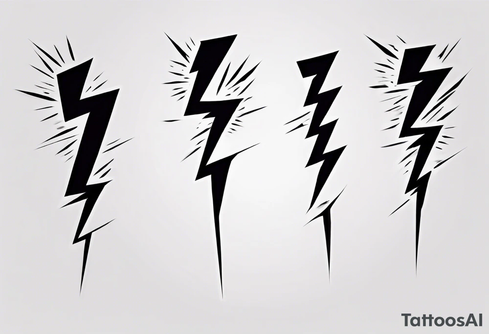 Realistic Lightning Bolt Tattoo tattoo idea