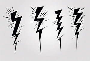 Realistic Lightning Bolt Tattoo tattoo idea