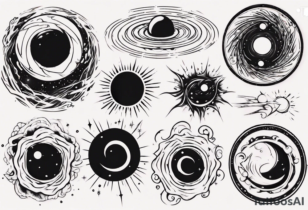 black hole tattoo idea
