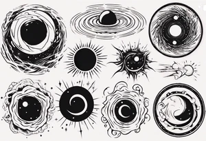 black hole tattoo idea