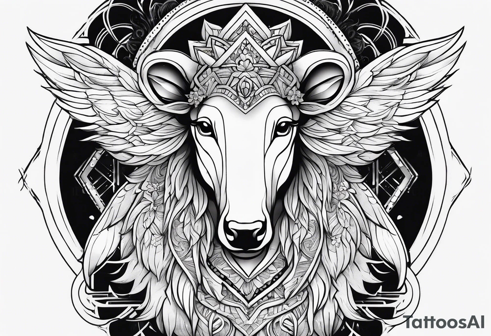 Healing with animals as the symbol tattoo idea