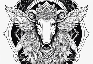 Healing with animals as the symbol tattoo idea