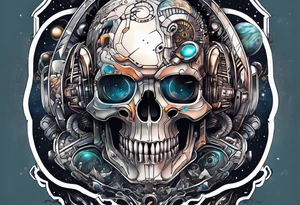 Space, city, planet. tattoo idea