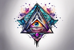 free masonry symbol , rectangle tattoo idea