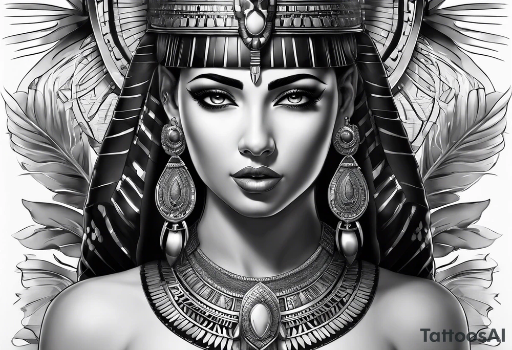 Cleopatra knowledge tattoo idea