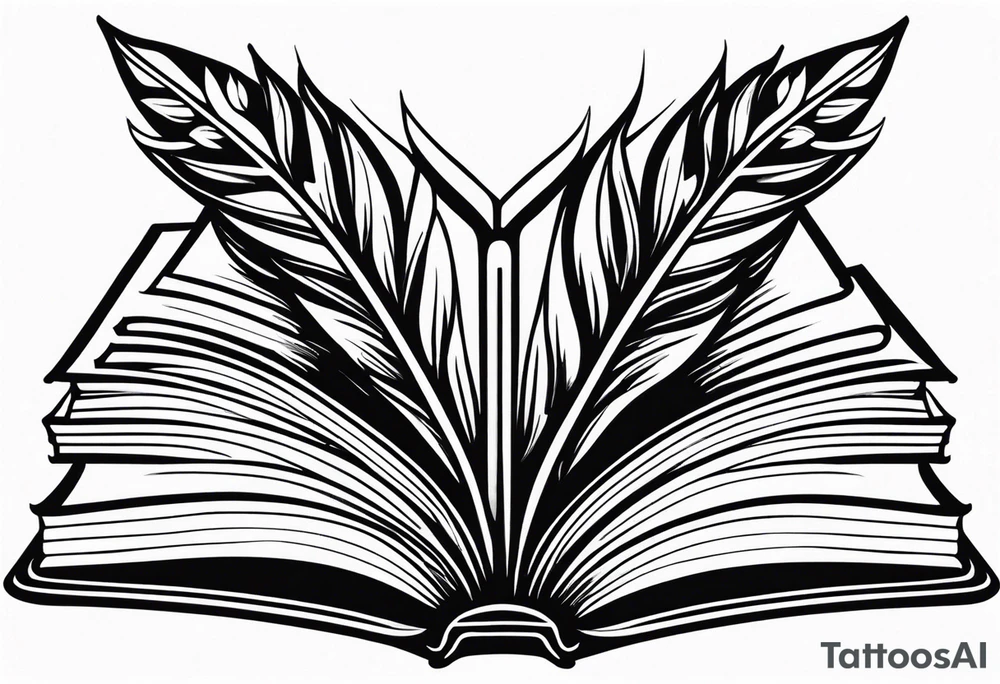 Books or Quill tattoo idea