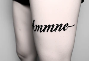 Name Amanda with Harry Potter theme tattoo idea