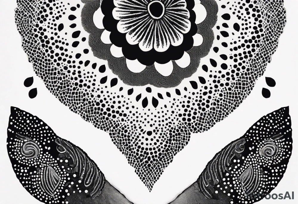 lace tattoo idea