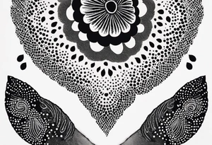 lace tattoo idea