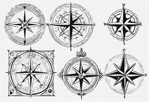 wonderlust compass tattoo idea