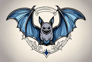 bat american traditional tattoo tattoo idea