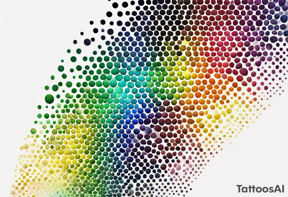 7 rainbow colors tattoo idea