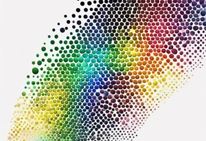 7 rainbow colors tattoo idea