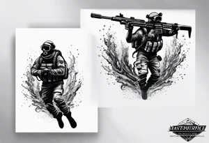 Special forces diver tattoo idea