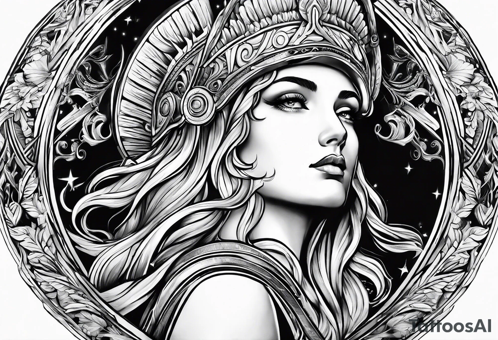 Athena looking up tattoo idea