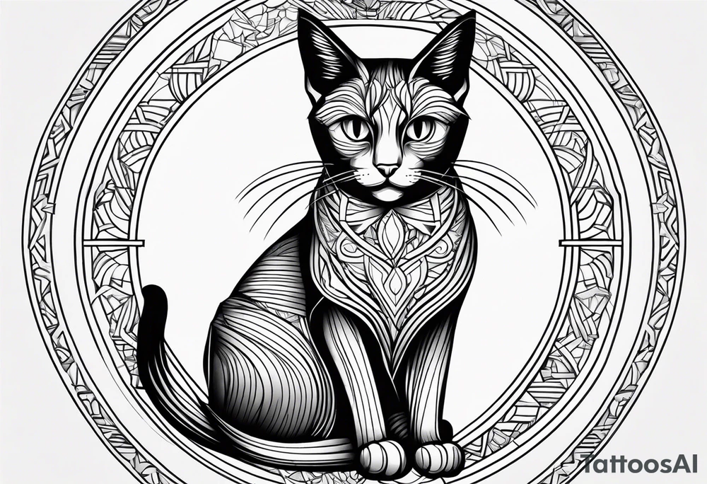 Black Cat tattoo idea