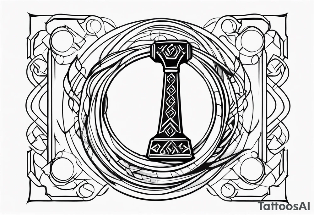 Thors hammer tattoo idea