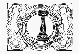 Thors hammer tattoo idea