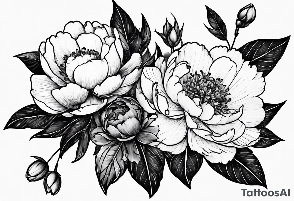 Triangle, peonies, lines, sun, thin lines, aesthetics, tattoo for girl tattoo idea