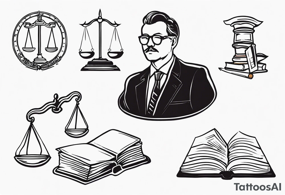 lawyer tattoo idea