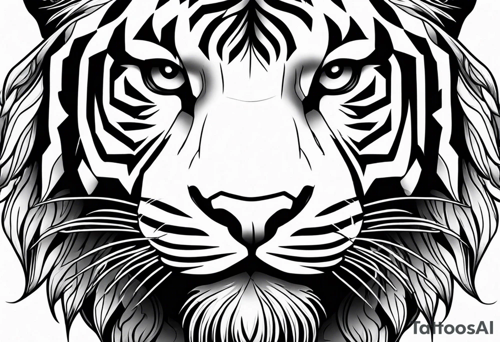 tiger stripes tattoo idea