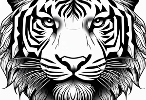 tiger stripes tattoo idea