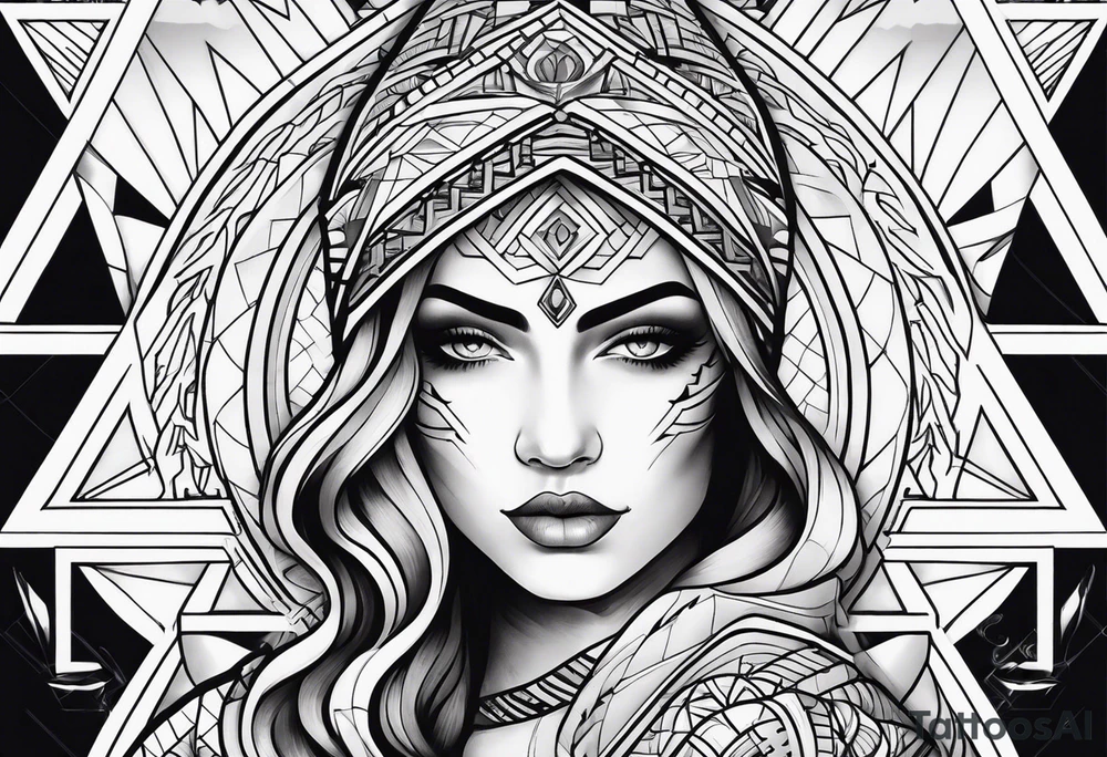 Strong Mother of two tattoo idea