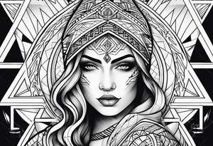 Strong Mother of two tattoo idea