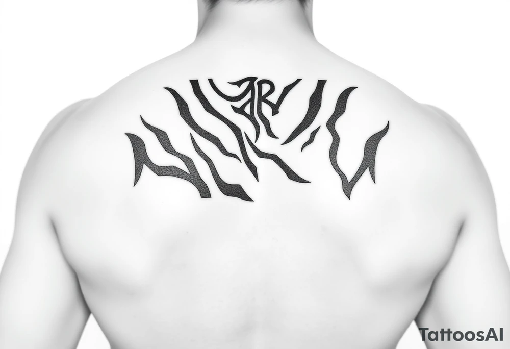 tiger stripe camo tattoo idea