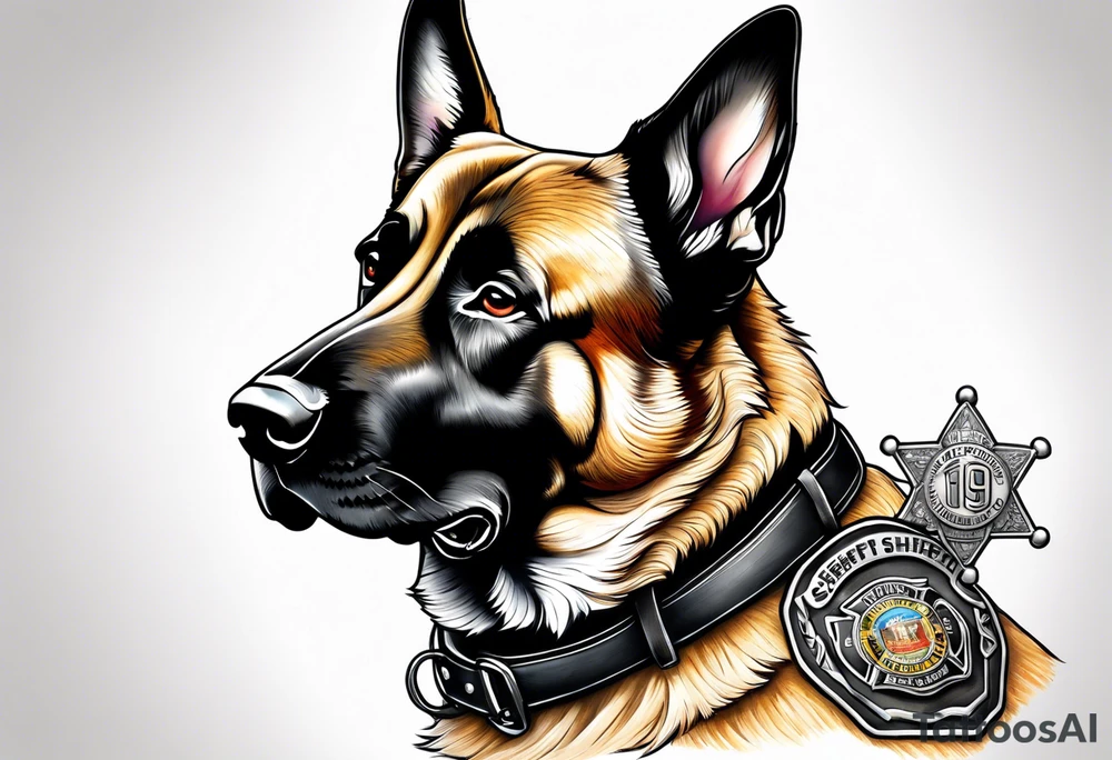 sheriff k-9 sgt, paramedic, firefighter tattoo idea