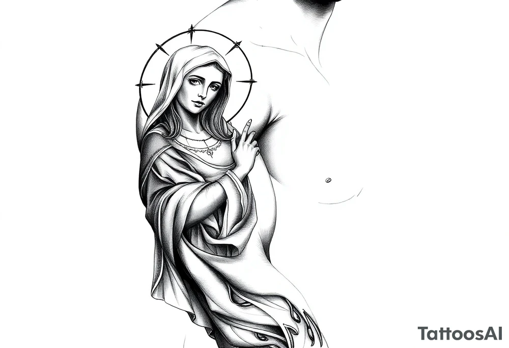 Blessed saint barbara tattoo idea