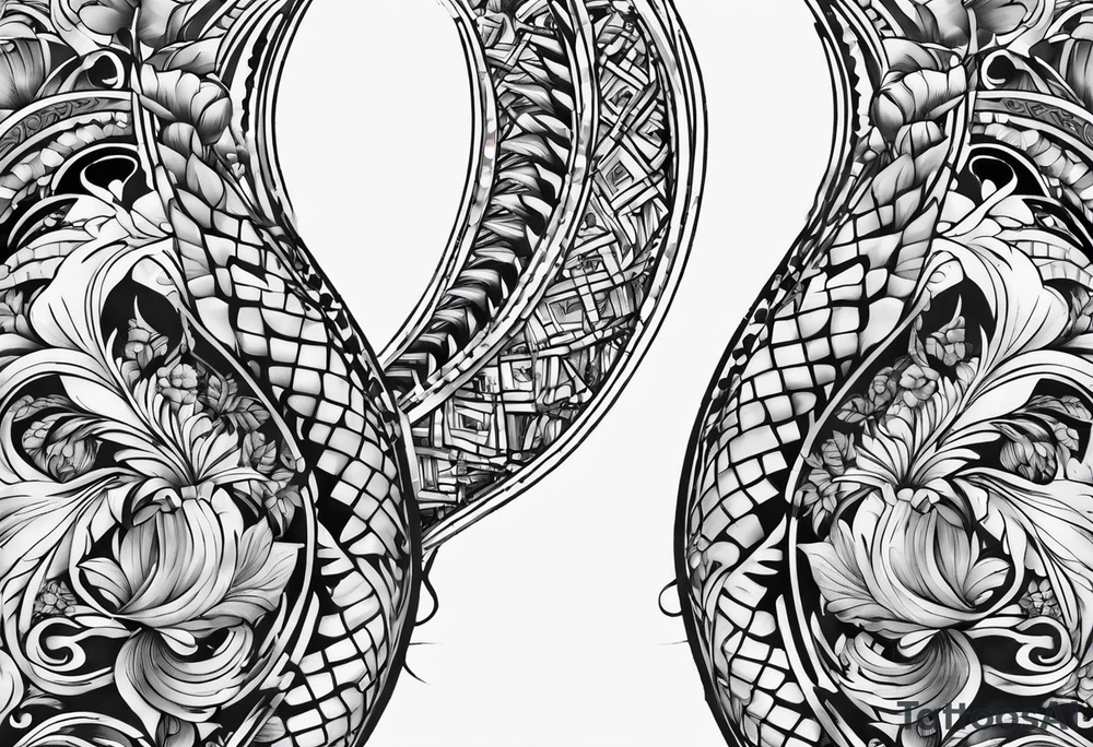 double helix tattoo idea