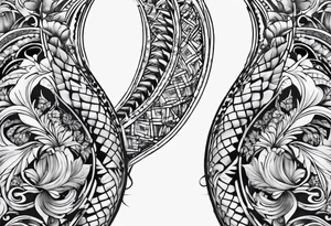 double helix tattoo idea