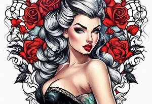 Pin up tattoo idea