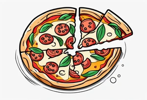 Pizza tattoo idea