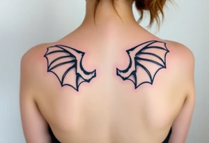 Dragon wings tattoo idea