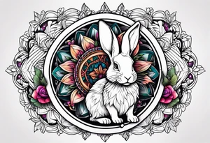 wonderland  dead 
rabbit mandalas tattoo idea
