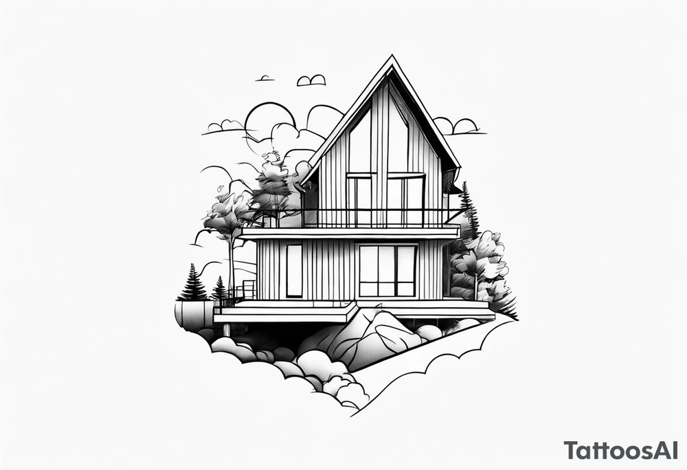 house tattoo idea