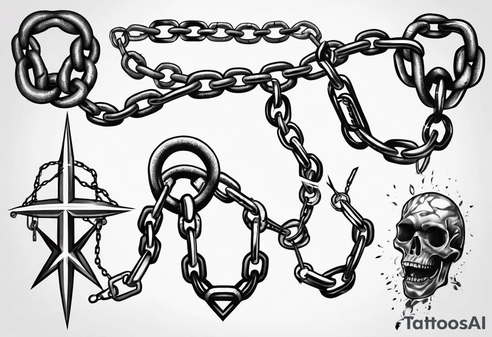 Chains tattoo idea