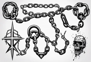 Chains tattoo idea